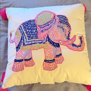Lily Pulitzer Elephant throw pillow